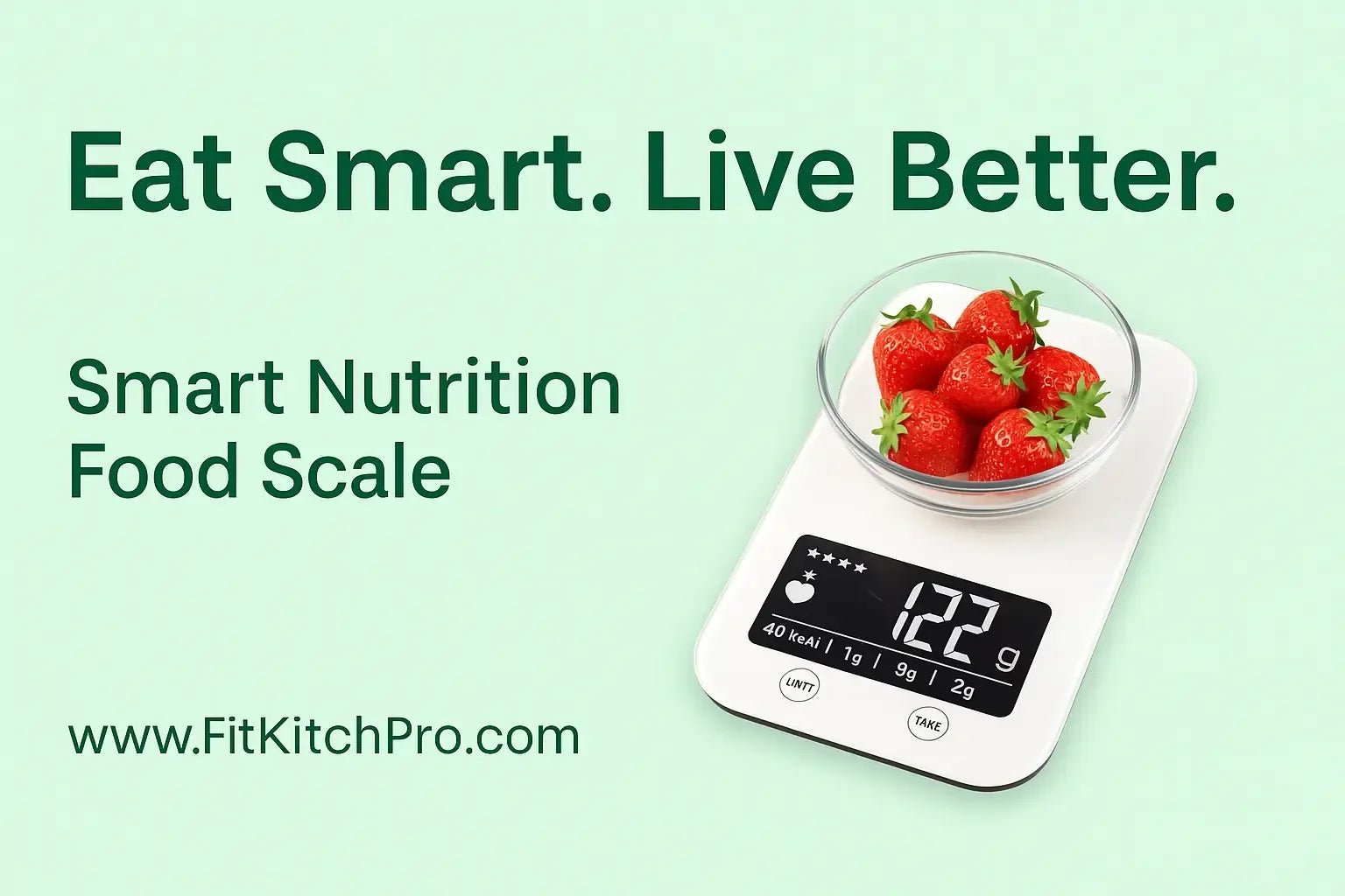 Achieve Better Health with the Smart Nutrition Food Scale & Fitness Bundle from FitKitchPro